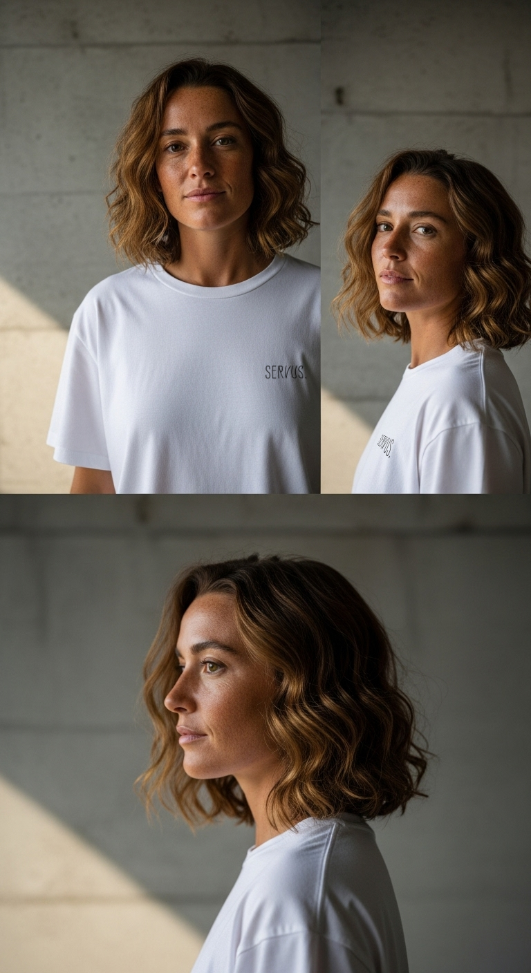 SHOP - Premium T-Shirt 'SERVUS!' - Damen