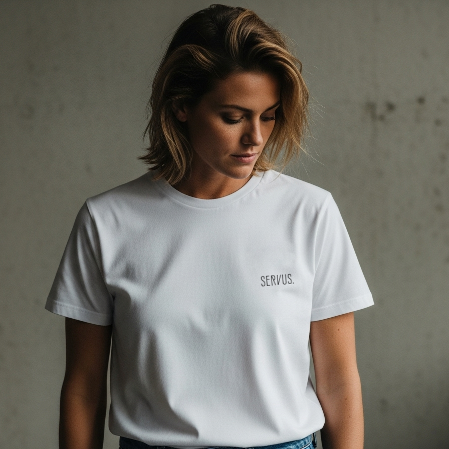 SHOP - Premium T-Shirt 'SERVUS!' - Damen