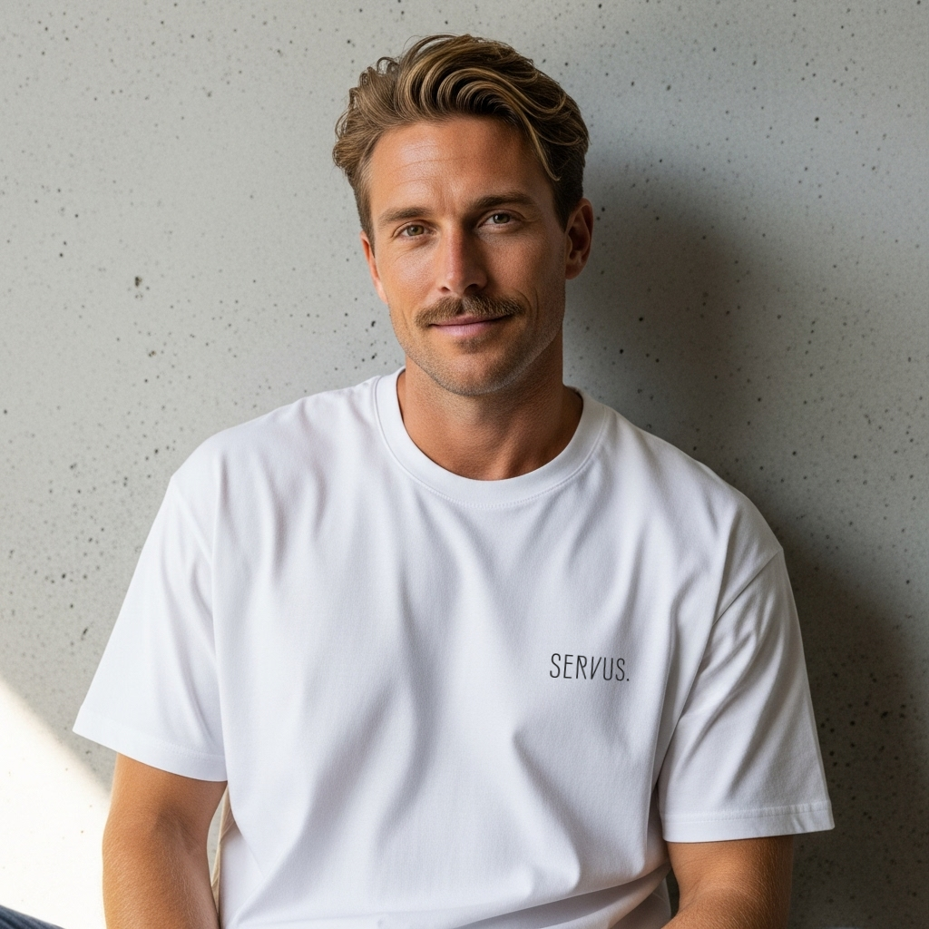 SHOP - Premium T-Shirt 'SERVUS!' - Herren