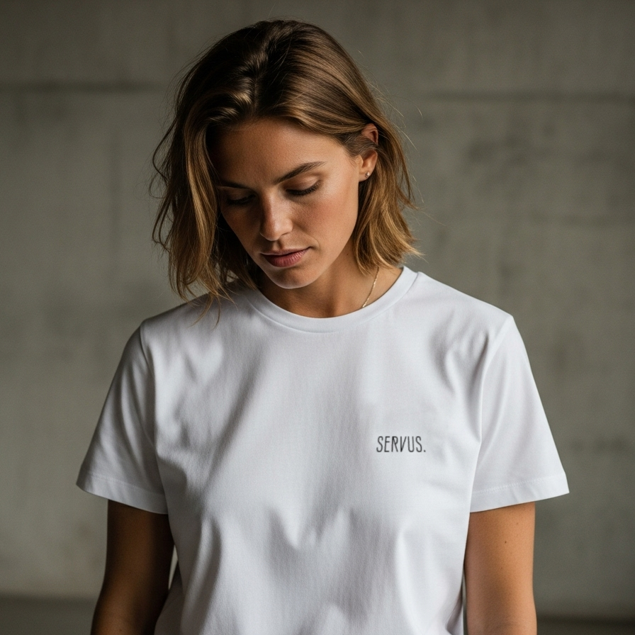 SHOP - Premium T-Shirt 'SERVUS!' - Damen